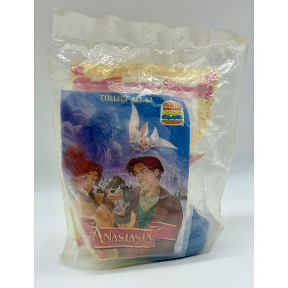 Vtg 1997 Burger King Anastasia Bartok Bat Vibrate Pull String Eyeball Toy New - Picture 2 of 2